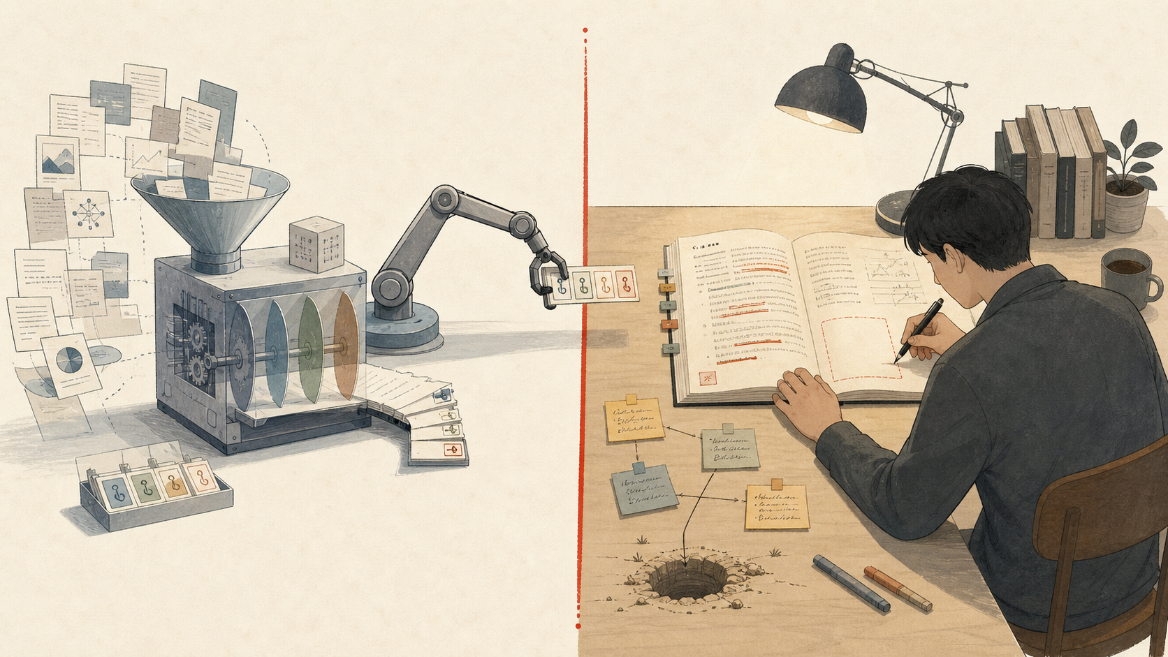 AI 停在边界外,读划线批注和意外发现留给读者自己